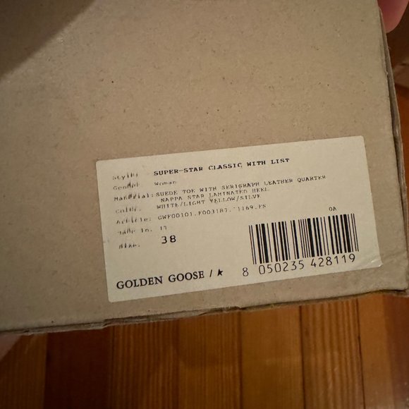 BRAND NEW UNWORN Size 38 Golden Goose Sneakers with Box - Picture 7 of 9